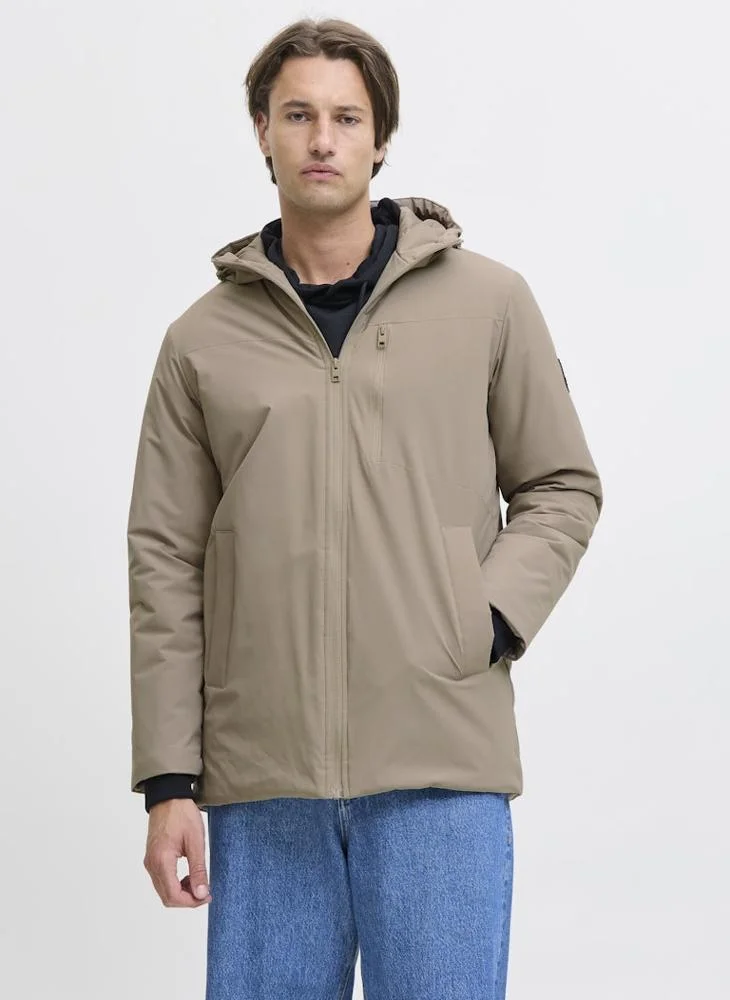 JJ Rebel Casual Parka Zip Through Jacket